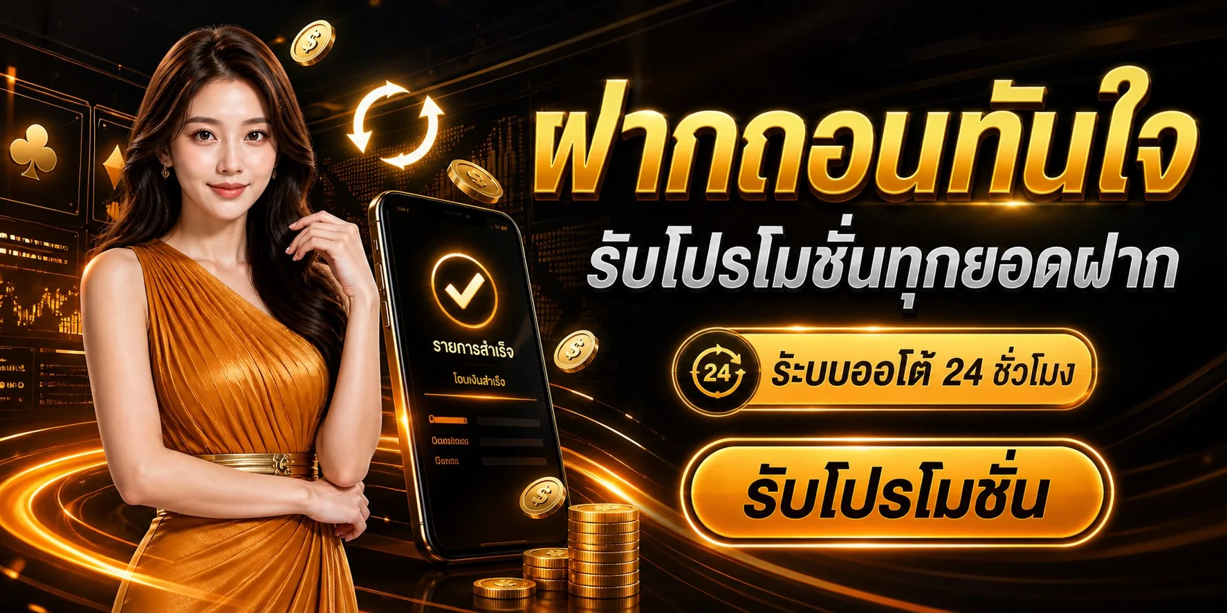 แบนเนอร์ NEXTSPIN เว็บตรง สล็อตและคาสิโนออนไลน์ ฝากถอนออโต้ 24 ชั่วโมง
